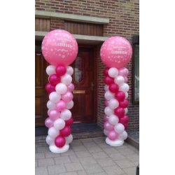 Ballonnenpilaar "Groot", Top-ballon "Bedrukt", per stuk