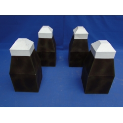 4x Aanmeerpaal (kunst)