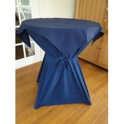Statafel+Afrok Blauw+Blauw Afdekkleedje (Kompleet)