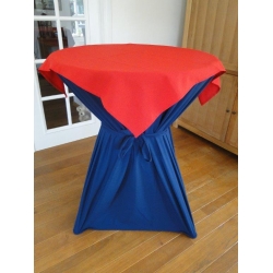 Statafel+Afrok Blauw+Rood Afdekkleedje (Kompleet)