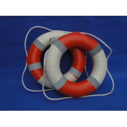 2x Reddingsboei (Oranje/Wit)