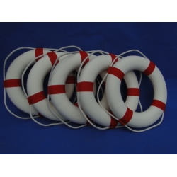 5x Reddingsboei (Rood/Wit)