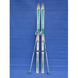 Huur 1x paar ski's met skistokken