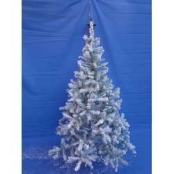 Huur 1x Besneeuwde Dennenboom/Kerstboom (kunst), 2,10 mtr